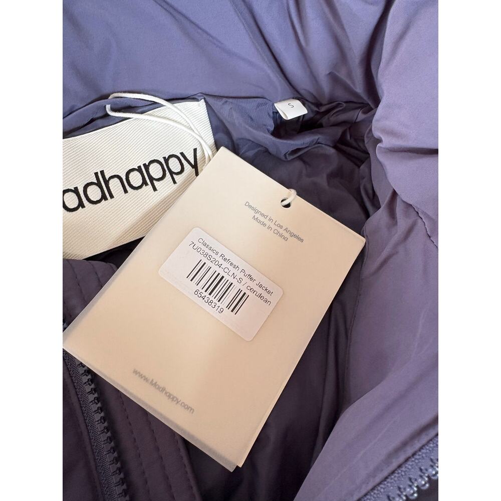 SMALL Madhappy Navy Cozy Down Jacket - Picture 2 of 4